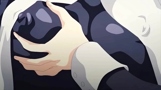 Cute anime girl learning how to sucking dick