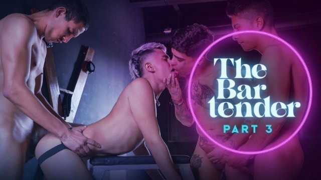 Horny Couple Cain Gomez & Angel Crush Swap And Fuck With Cute Latino Bartenders - Latin Leche