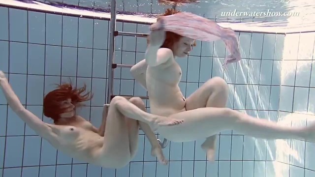 Russian swimmers in a public swimming pool